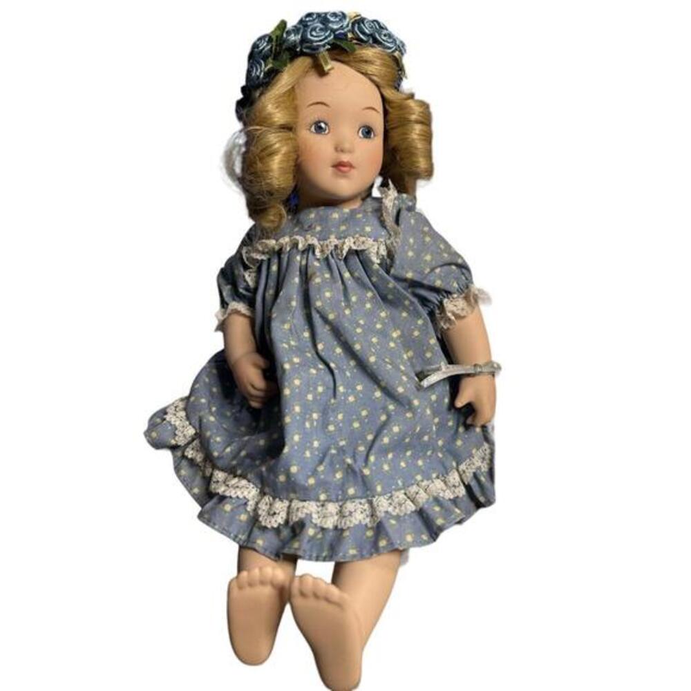 Doll Hamilton Collection Virginia 12.5" Porcelain Girl Doll 1990 Bessie Pease Gu
